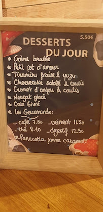 Menu / carte de DAZUMA à Angers