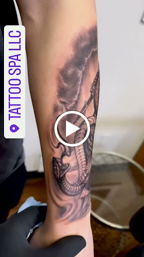 Explore cat tattoo idea, creative tattoo ideas in Amarillo, available at Tattoo Spa LLC