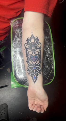 Explore virgin mary tattoo ideas, creative tattoo ideas in Meridian, available at Creative Pain Tattoo Studio