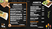 Menu du O'Trio à Douai