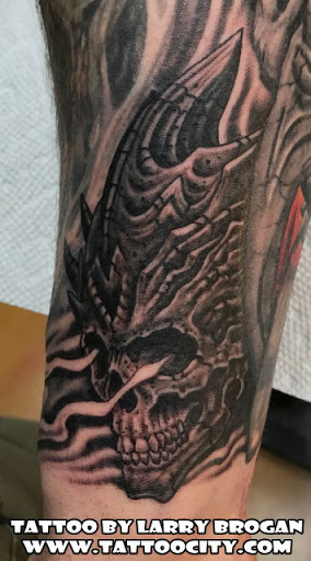Explore rolling stones tattoo ideas, creative tattoo ideas in Lockport, available at Tattoo City by Larry Brogan