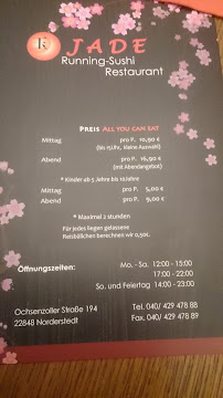 Jade Running-Sushi Restaurant à Norderstedt menu