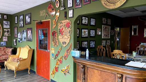 Explore iron maiden tattoo ideas, creative tattoo ideas in Dallas, available at Change of Tides Tattoo