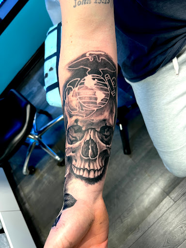 Explore tribal lion tattoo ideas, creative tattoo ideas in Lockport, available at Archer Ink Tattoo