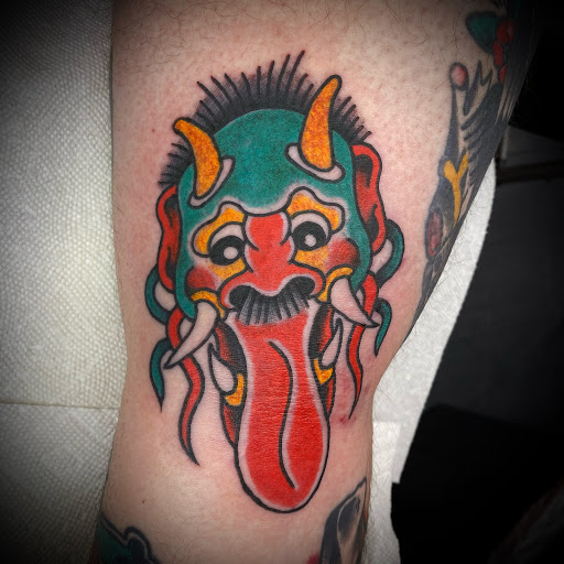 Explore tattoo ideas of lions, creative tattoo ideas in Denton, available at Black Anchor Tattoo