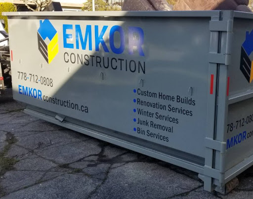 Emkor Construction Ltd - Richmond | Disposal Bin Rentals | Demolition Services | Construction & Renovation