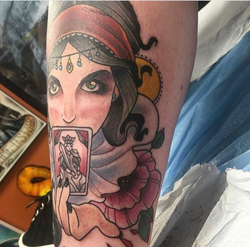 Explore tattoo ideas dog, creative tattoo ideas in Hazard, available at Lost Gypsy Tattoo
