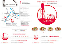 Menu / carte de Café de l'Usine Pizzeria à Saint-Pierre-en-Faucigny