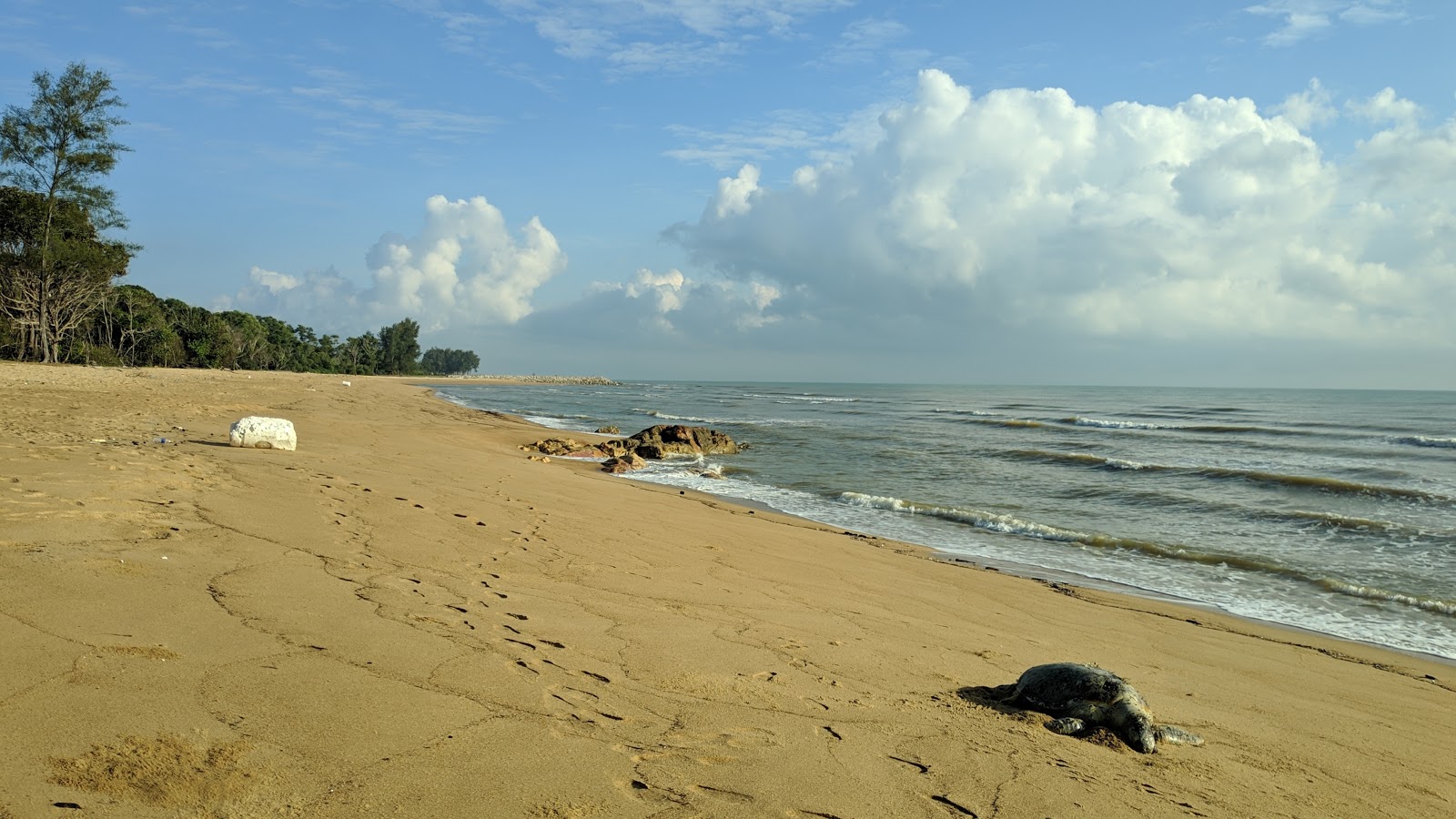 Fotografija Tanjung Batu Beach z dolga ravna obala