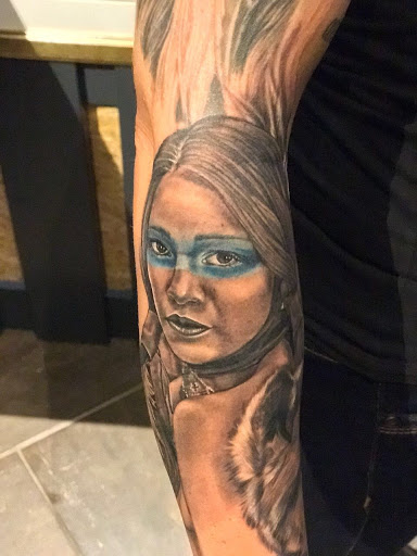 Explore compass tattoo cover up ideas, creative tattoo ideas in El Paso, available at Wyze Guyz Tattoo Parlor