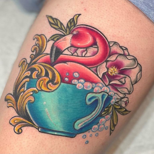 Explore tattoo ideas on lower stomach, creative tattoo ideas in Virginia Beach, available at Studio Evolve