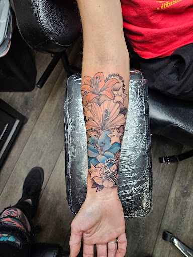 Explore mens back tattoo idea, creative tattoo ideas in Dubuque, available at The Crows Nest
