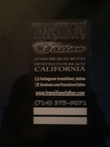 Tattoo Shop «Transitions Tattoo», reviews and photos, 17300 Beach Blvd, Huntington Beach, CA 92647, USA