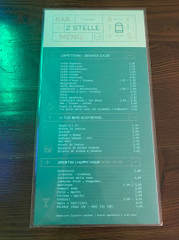 Menu du Bar 2 Stelle à Brescia