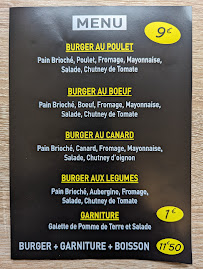 Menu du Gourmet Burger à Pleuven