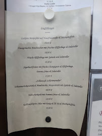 Restaurant Schlosscafe Restaurant Cafe Biergarten Festräume à Beuren (le menu)