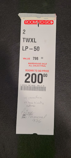 Outlet Store «Rooms To Go Outlet Furniture Store - Pearl River», reviews and photos, 63295 Old Military Rd, Pearl River, LA 70452, USA