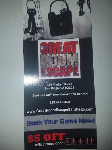 Amusement Center «The Great Room Escape San Diego», reviews and photos, 424 Market St, San Diego, CA 92101, USA