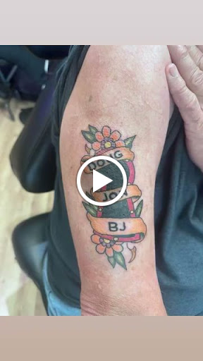Explore mens name tattoo ideas, creative tattoo ideas in Oelwein, available at Purple Thistle Tattoo