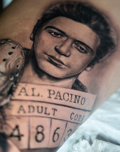 Explore outer thigh tattoo ideas, creative tattoo ideas in Kissimmee, available at Fallen Sparrow Tattoo Co