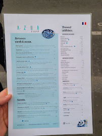 AZUR CAFÉ BRUNCH & COFFEE CHAMPS-ELYSÉES à Paris menu
