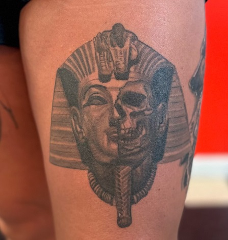 Explore bad omens tattoo ideas, creative tattoo ideas in Dunbar, available at Artistic Creations Tattoo