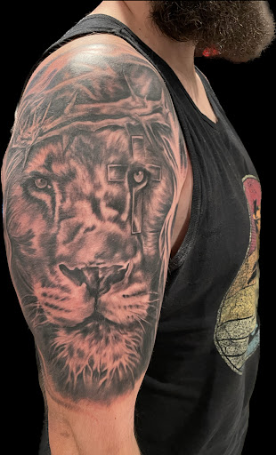 Explore noah tattoo ideas, creative tattoo ideas in Weatherford, available at Weatherford Tattoo Co.