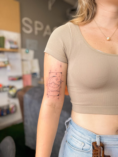 Explore love and war tattoo ideas, creative tattoo ideas in Kailua Kona, available at Mehana Tattoo