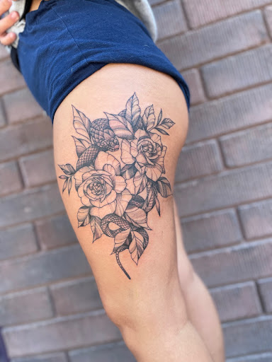 Explore small dog tattoos ideas, creative tattoo ideas in Peoria, available at Modern Ink Tattoo