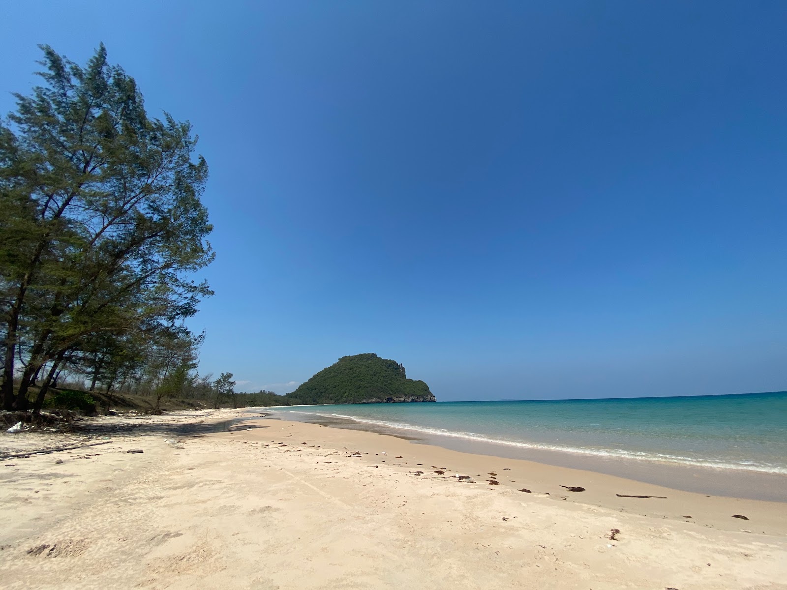 Fotografie cu Sandy Beach cu long bay