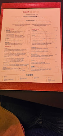 DEROMA - Farine Romane à Rome menu