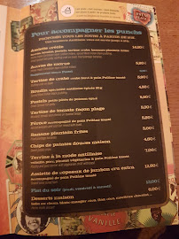 La Rhumerie à Paris menu