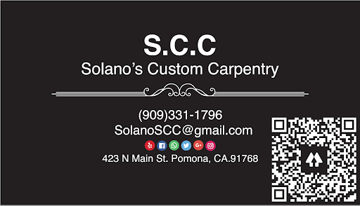 Solano's Custom Carpentry (Located in the Basement of the Church)