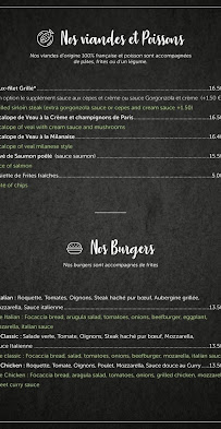 La Spagheteria à Chambéry menu