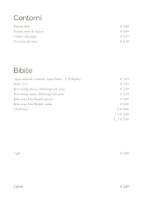 Pizzeria Ristorante Pizzeria Tre Lanterne à Martinengo (le menu)