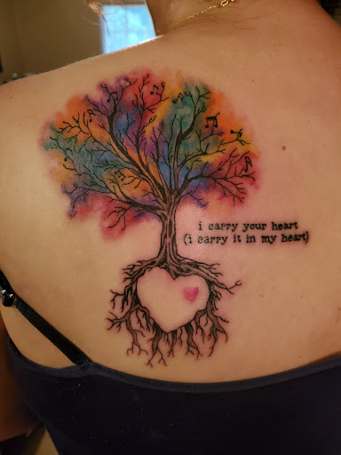 Explore back tattoo ideas male, creative tattoo ideas in Inverness, available at The Perfect Spot Tattoos