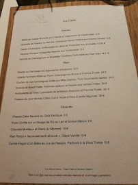 Baca'v Boulogne par Emile Cotte à Boulogne-Billancourt menu