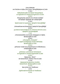 Menu / carte de Waldhaus - Jeanette Müller à Wolfenbüttel