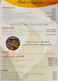 Menu du Rôtisserie du Val à Val de Briey