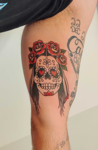 Explore rose and butterfly tattoo ideas, creative tattoo ideas in Hebron, available at Explosive Ink Tattoo