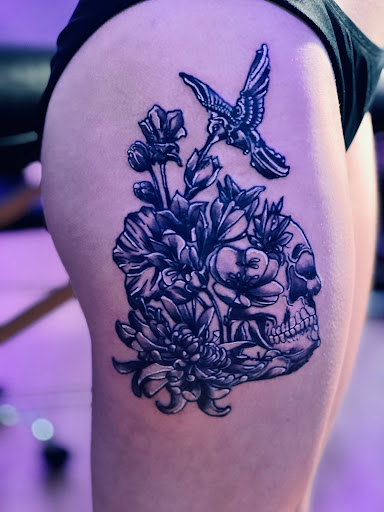 Explore tractor tattoos ideas, creative tattoo ideas in Gautier, available at Voodoo Tattoo