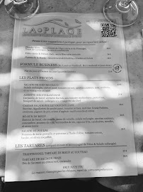 Restaurant LA PLAGE Mandelieu à Mandelieu-la-Napoule menu
