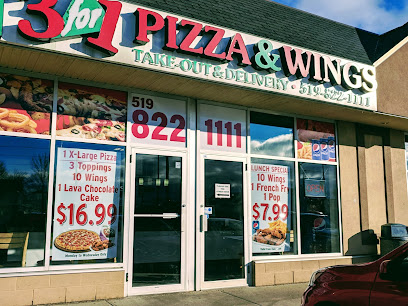 Jumbo 3 For 1 Pizza & Wings