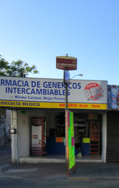 Farmacia De Genéricos Intercambiables Av. Niños Heroes 1005, San Pedro, Zona Centro Ii, 31000 Chihuahua, Chih. Mexico