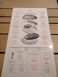 Restaurant de hamburgers Big Fernand à Paris (la carte)