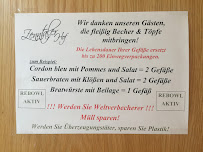 Menu du Gasthaus Burk Zenntaler Hof à Neuhof an der Zenn