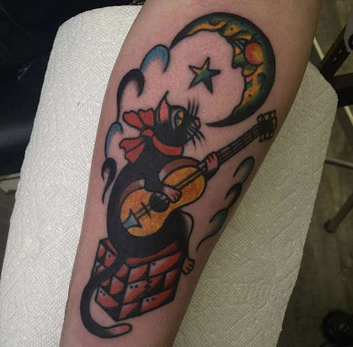 Explore western tattoo ideas for guys, creative tattoo ideas in Johnson City, available at Gold Cross Tattoo Co.