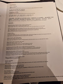 Restaurant Guy Savoy à Paris menu