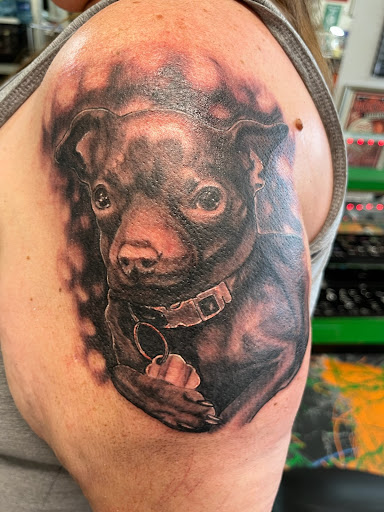 Explore japanese leg sleeve tattoo ideas, creative tattoo ideas in Redding, available at Caddy Daddys