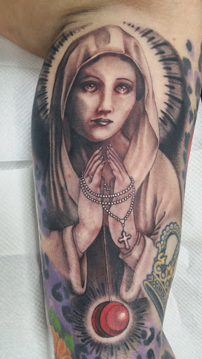 Explore tattoo leg ideas, creative tattoo ideas in Weatherford, available at 1ST REVELATION TATTOO